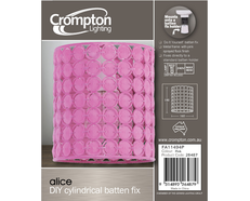 Alice Cylindrical DIY Batten Fix Pink - FA11494